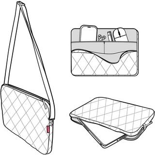 reisenthel  Notebooktasche notebook sleeve rhombus black 
