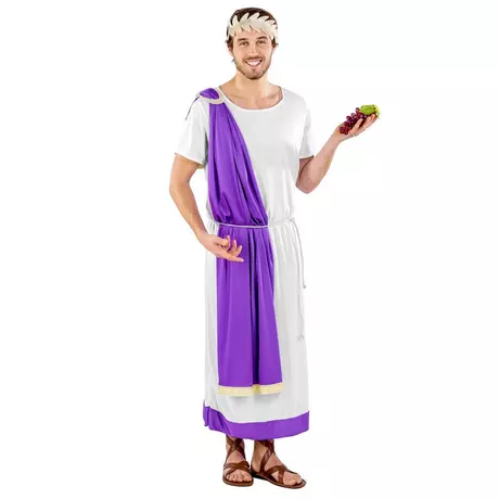 Tectake  Costume da uomo - Imperatore Marco Aurelio Blanco