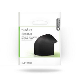 Nedis  Chemin de câbles | Canal | Par-dessus le coin | 1 pc. | PVC | Noir 