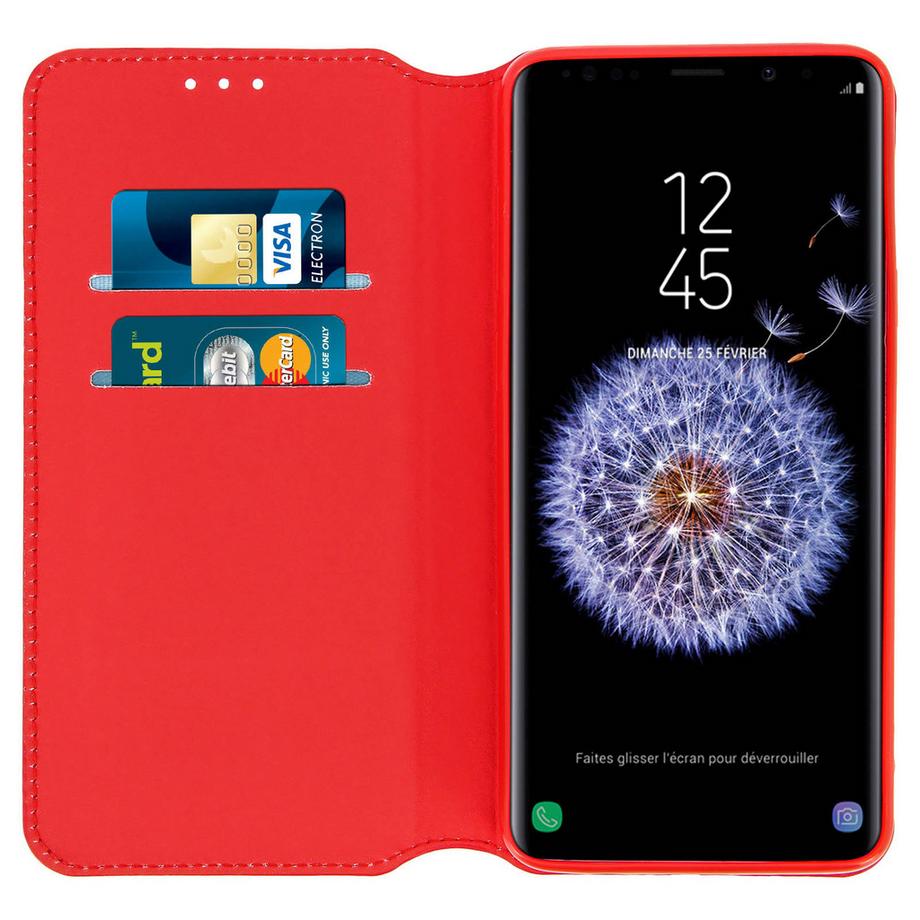 Avizar  Étui Classic édition Galaxy S9 - Rouge 
