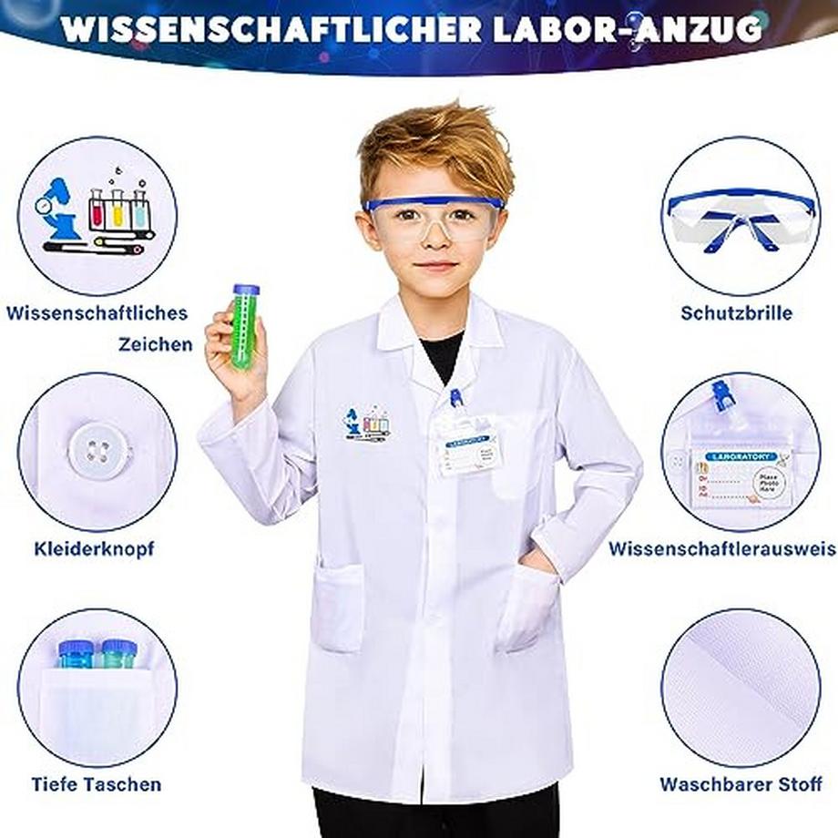 Activity-board  100+ Wissenschaft Experimente Kit für Kinder, Aktivitäten Wissenschaftler Spielzeug Chemie Set, wachsen Kristalle 