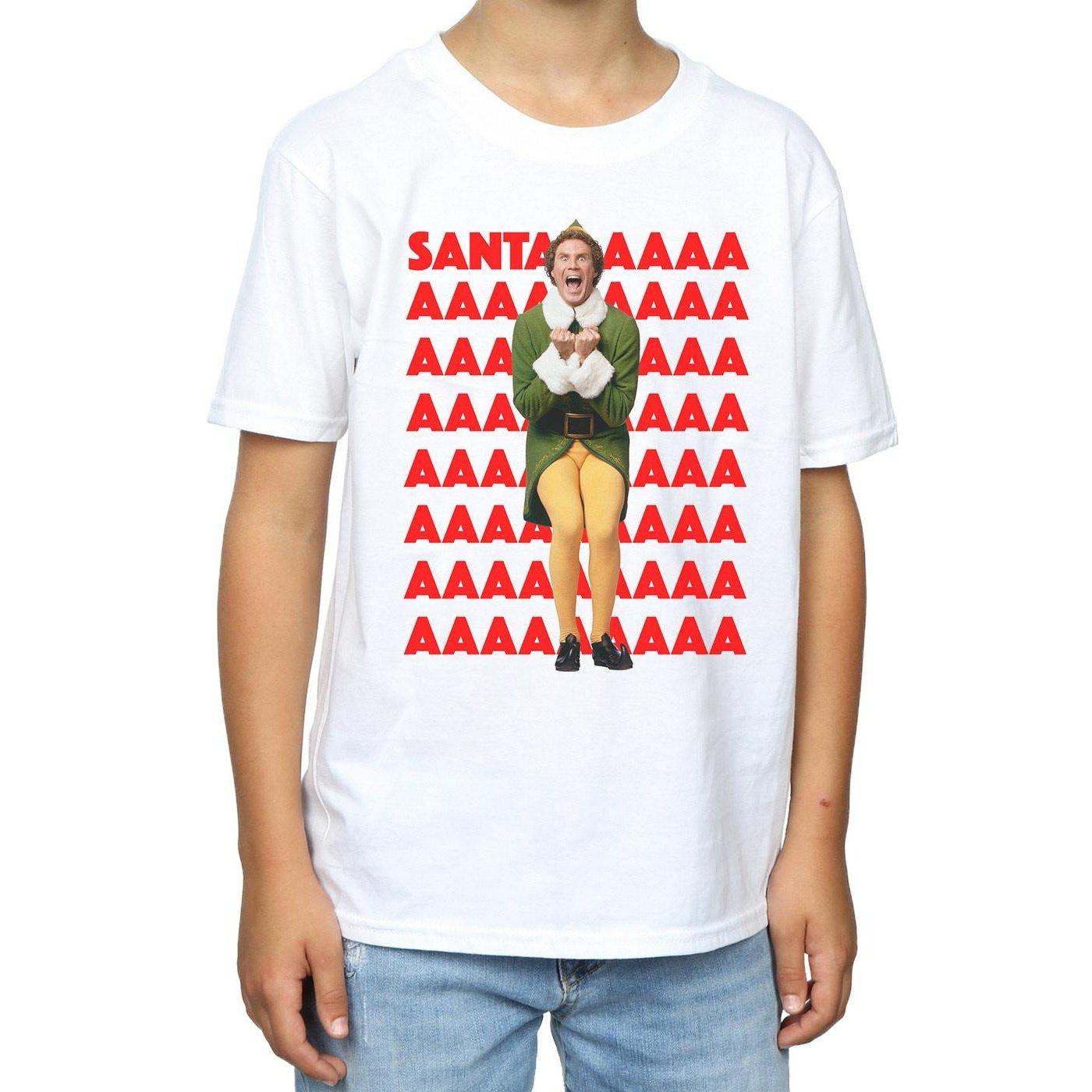 Elf  Buddy Santa Scream TShirt 