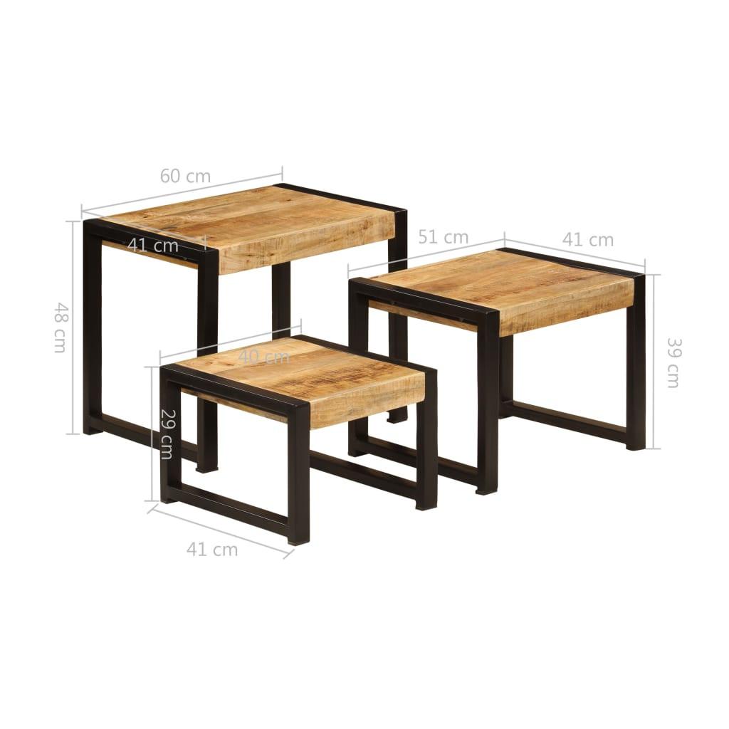 VidaXL Table latérale bois  