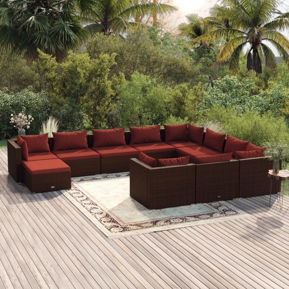 VidaXL Garten-lounge-set poly-rattan  
