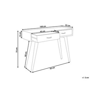 Beliani Console en Manguier Industriel ARABES  