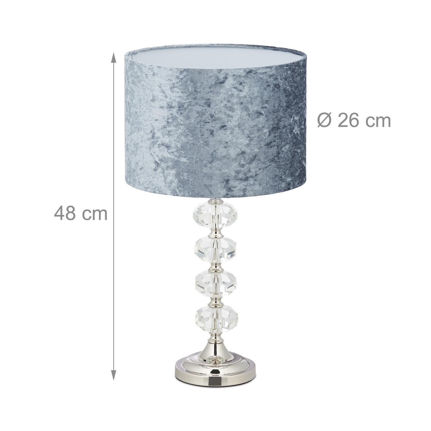 B2X Lampe de table avec abat-jour en velours  