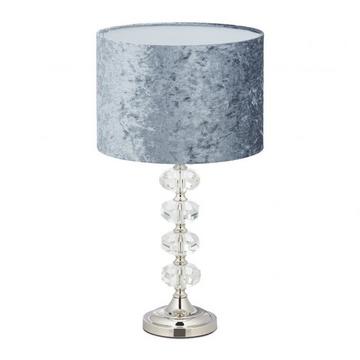 Lampe de table avec abat-jour en velours