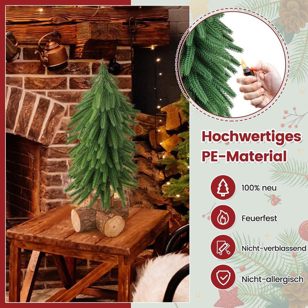 Northix Tisch-Weihnachtsbaum Künstlicher Christbaum mit 200 Zweigspitzen  