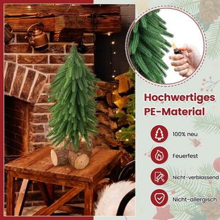 Northix Tisch-Weihnachtsbaum Künstlicher Christbaum mit 200 Zweigspitzen  