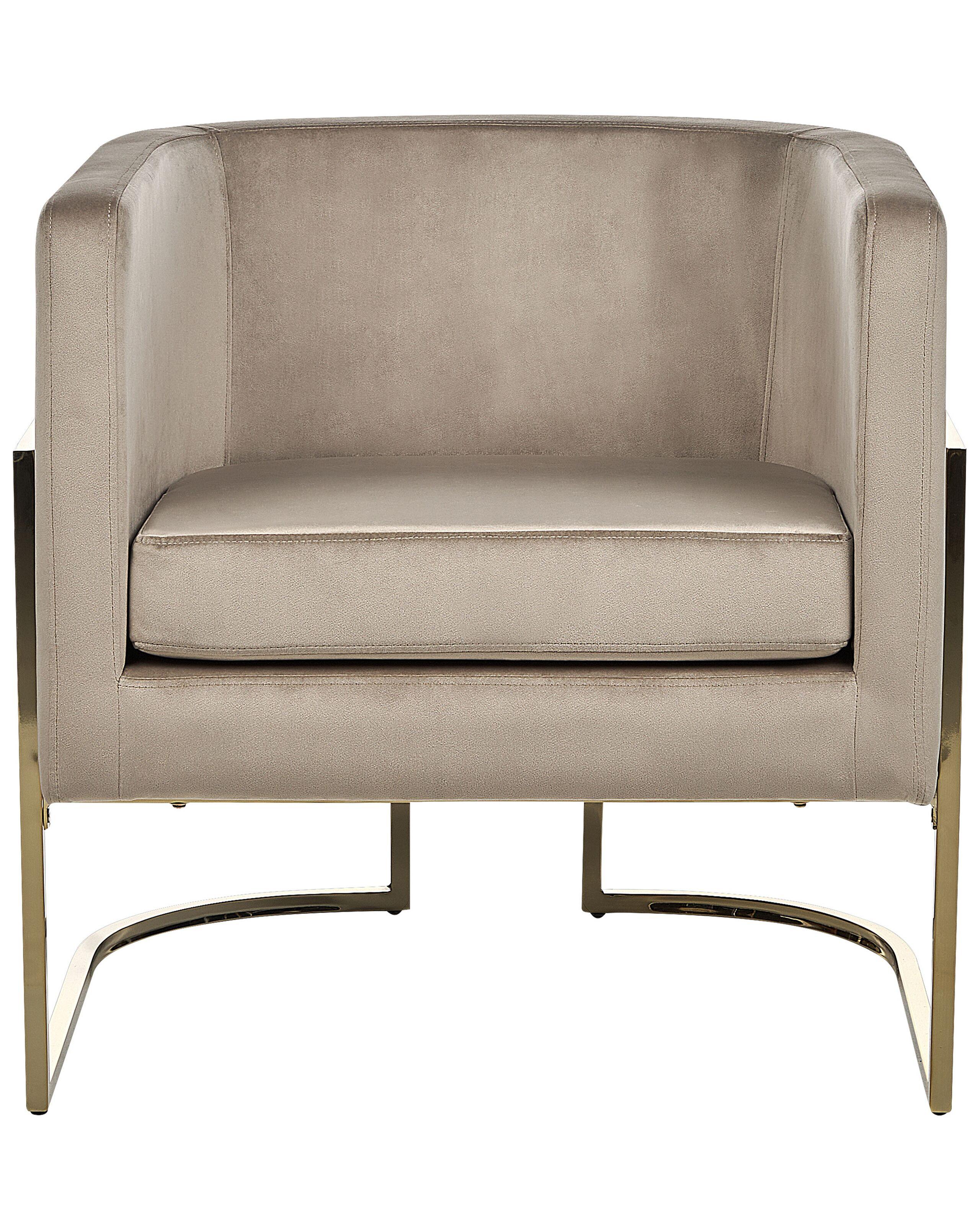 Beliani Fauteuil en Velours Glamour SIRKKA  