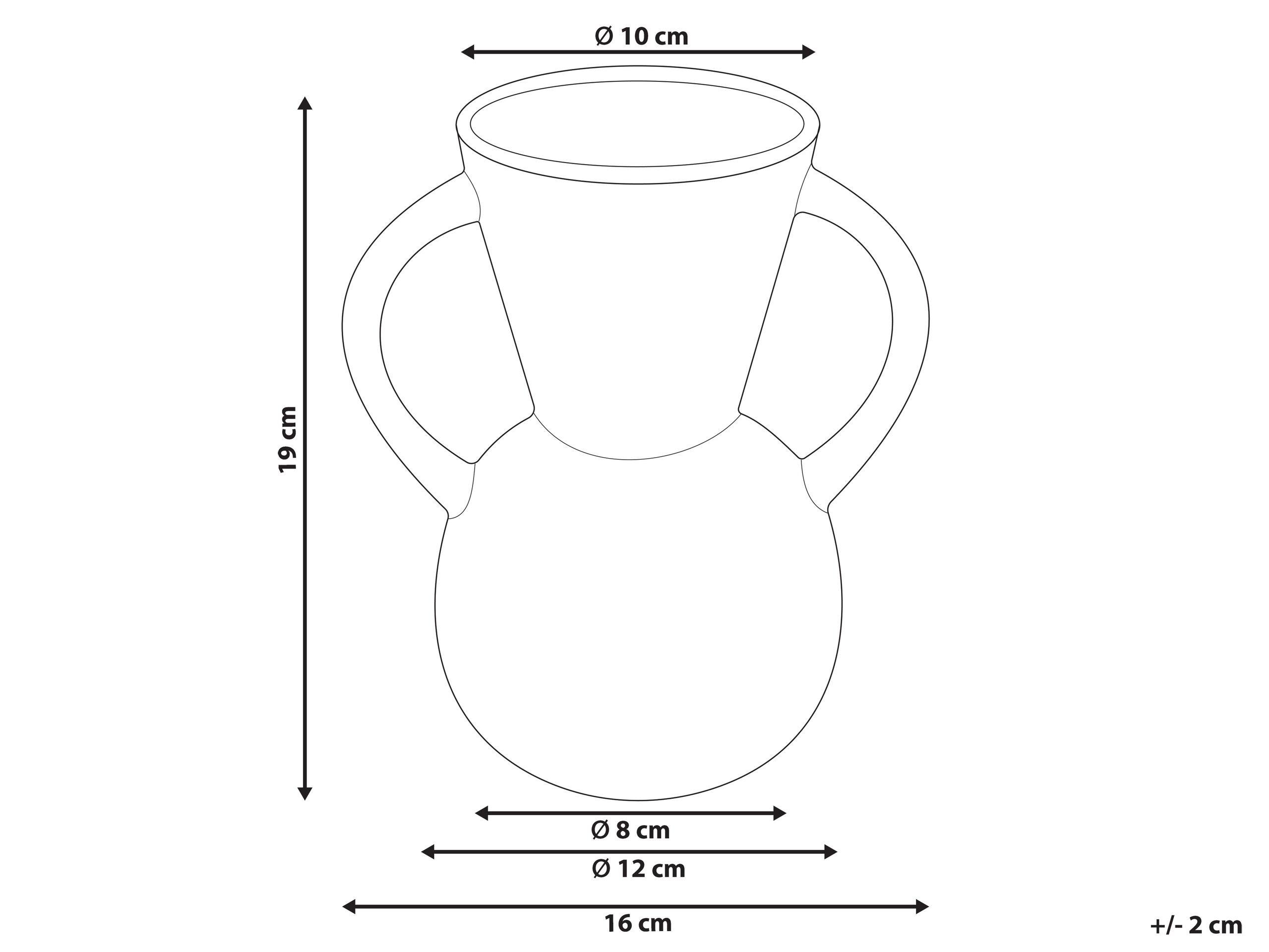 Beliani Blumenvase aus Porzellan Klassisch ORESTIADA  