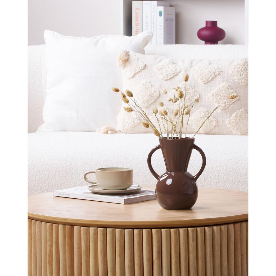 Beliani Vase à fleurs en Porcelaine Traditionnel ORESTIADA  