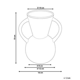 Beliani Vaso da fiori en Porcellana Classico ORESTIADA  