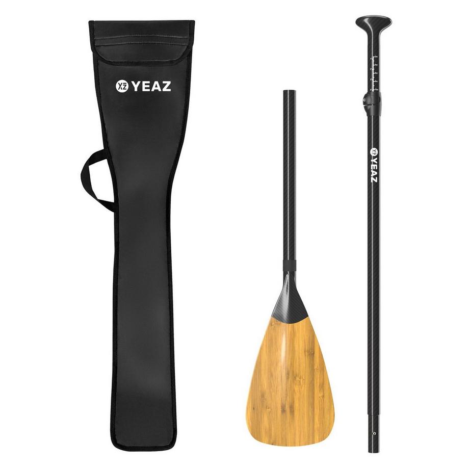 YEAZ  NANI PLUS Pagaie en carbone et bambou pour paddle - black 