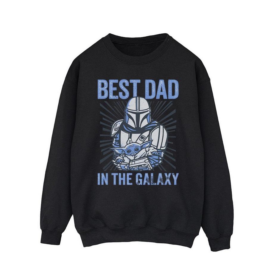Mandalorian Best Dad Galaxy Sweatshirt