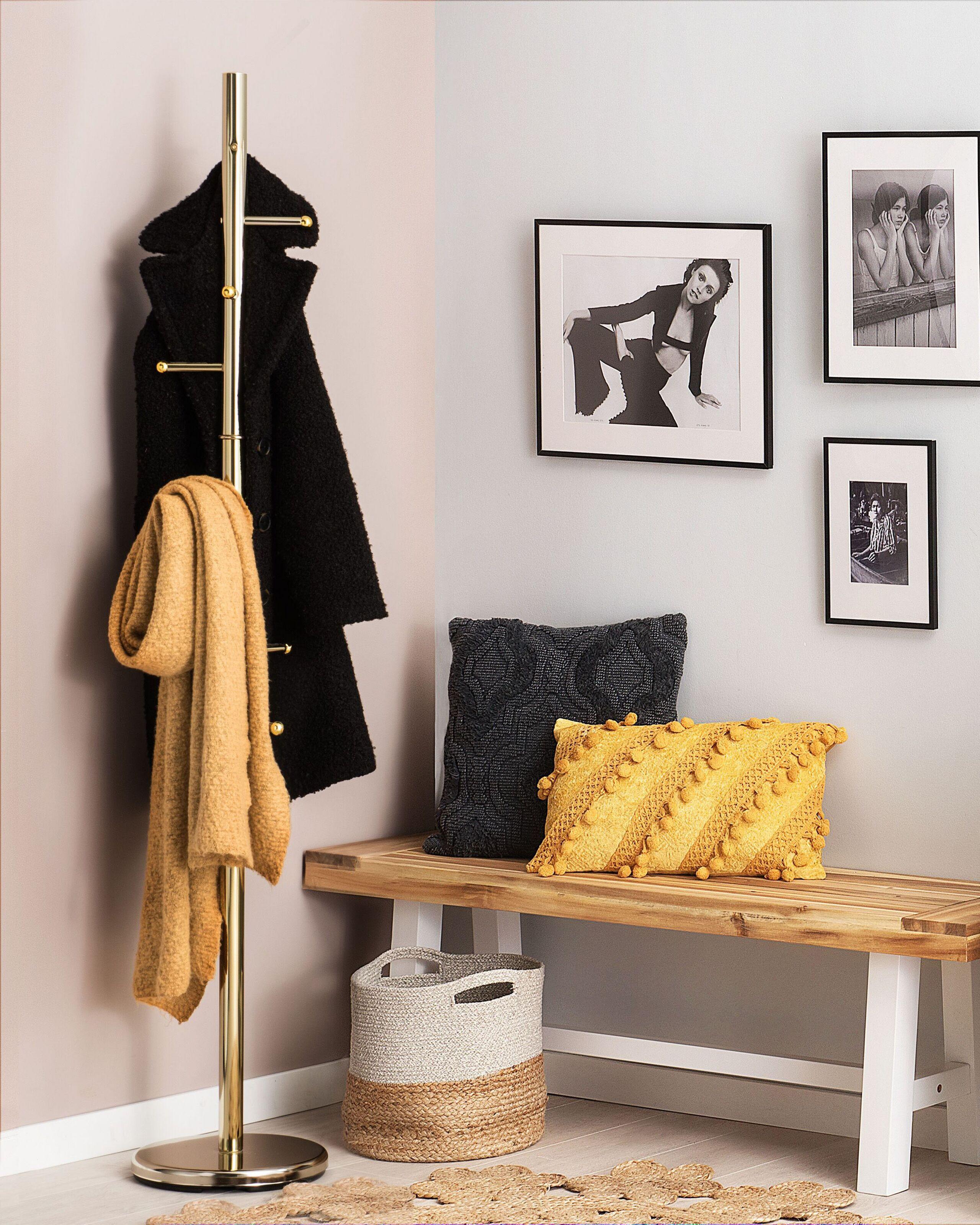 Beliani Garderobenständer aus Edelstahl Modern CLOVIS  