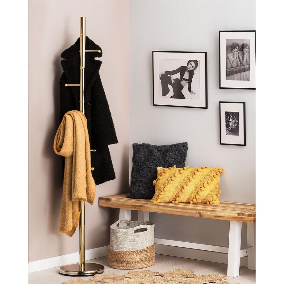 Beliani Garderobenständer aus Edelstahl Modern CLOVIS  