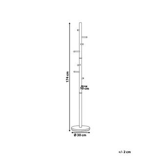 Beliani Appendiabiti en Acciaio inox Moderno CLOVIS  