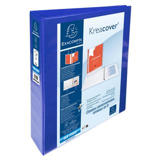 Exacompta Classeur PP personnalisable Kreacover - 4 anneaux en D 40mm - A4 maxi - x 10  