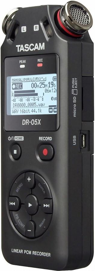 Tascam  DR-05X - Enregistreur stéréo portable, interace audio USB 