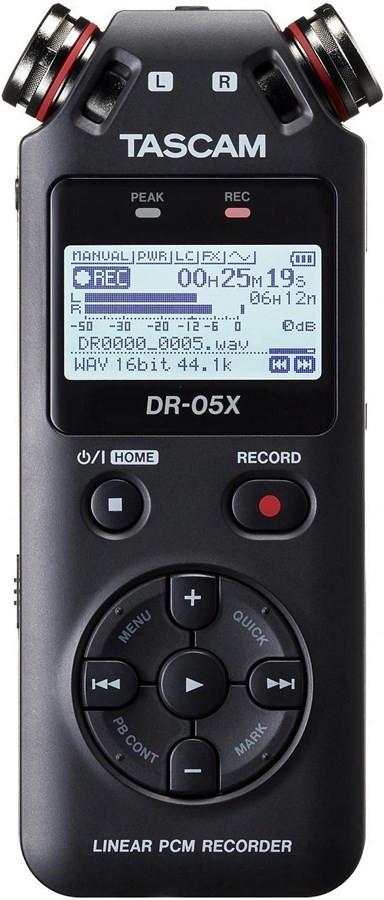 Tascam  DR-05X - Enregistreur stéréo portable, interace audio USB 