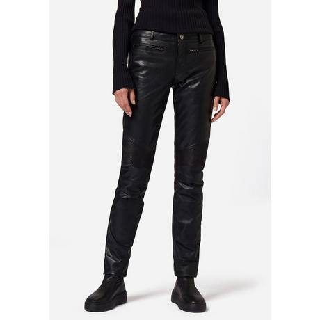 RICANO  Pantalon en cuir  Donna, avec éléments de biker 