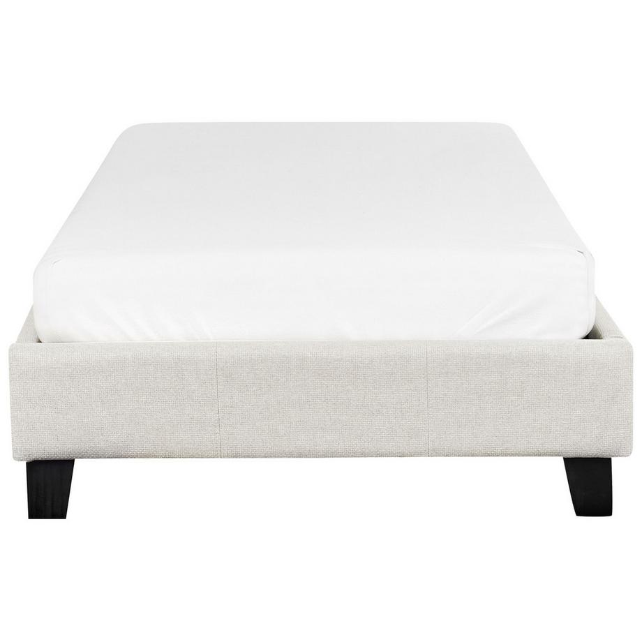 Beliani Letto senza testata en Tessuto Scandinavo ROANNE  