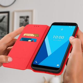 Avizar  Étui Wiko Y51 Portefeuille Rouge 