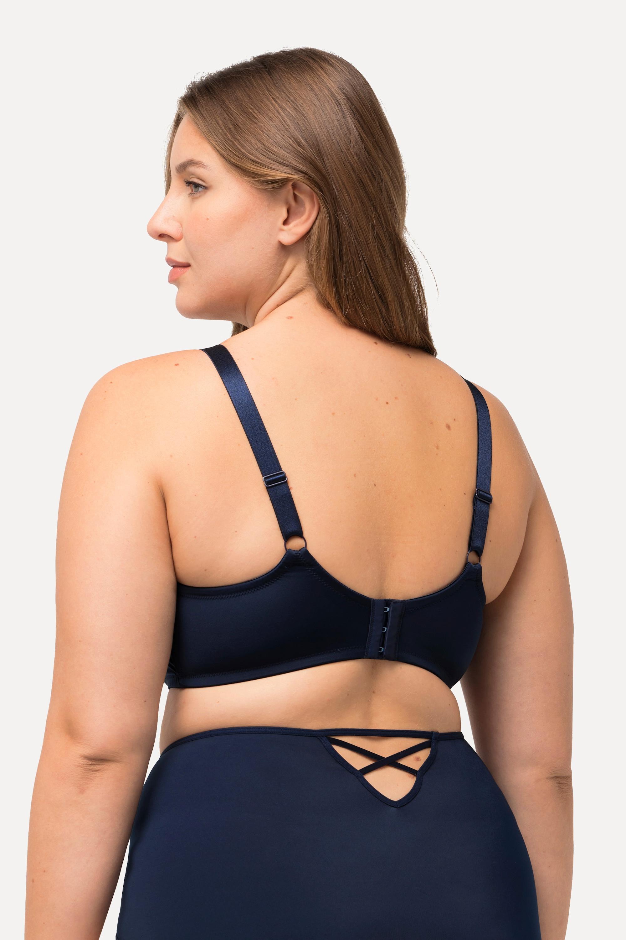 Ulla Popken Bügel-BH Gingkomuster Softcups  