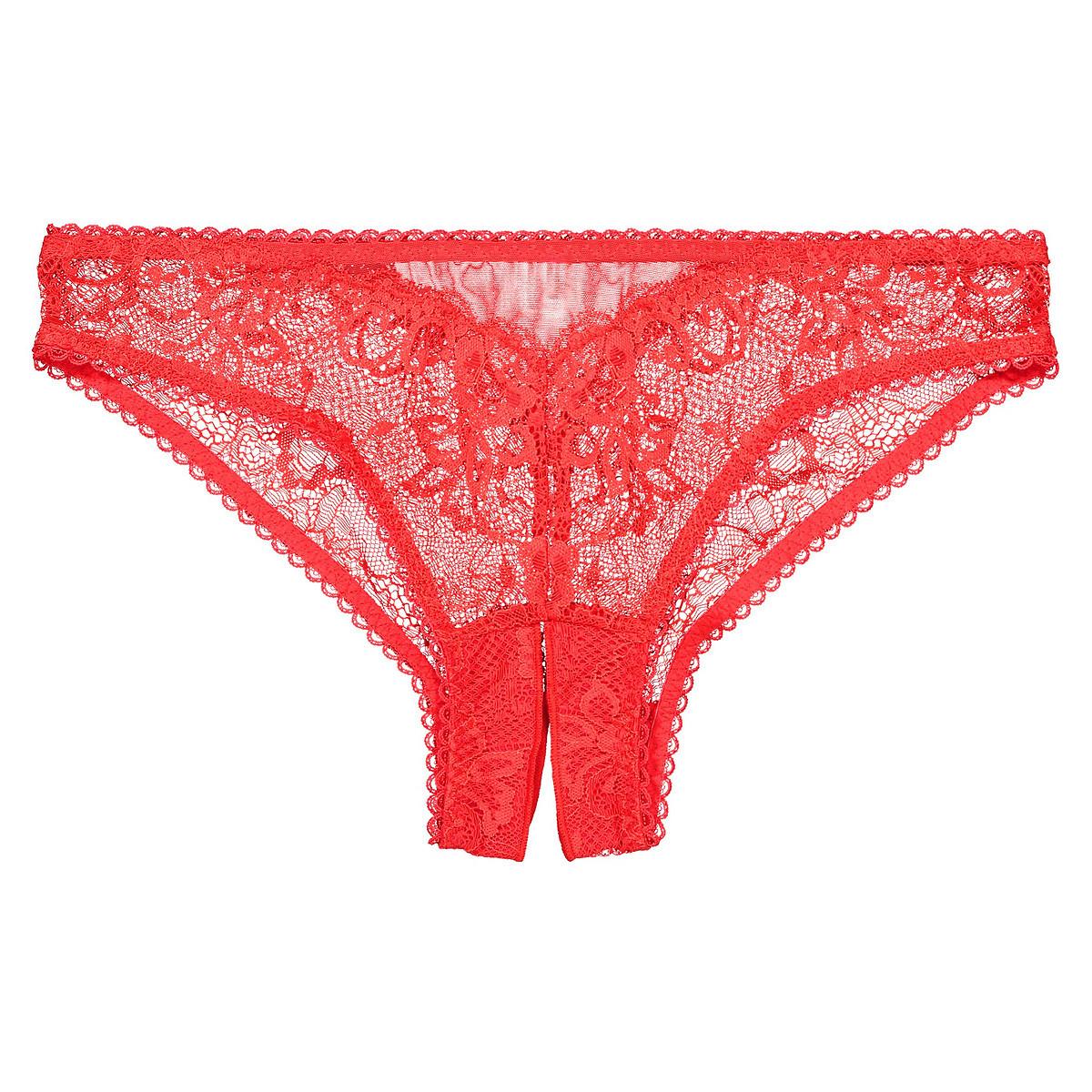 La Redoute Collections  Slip tanga ouvert en dentelle 