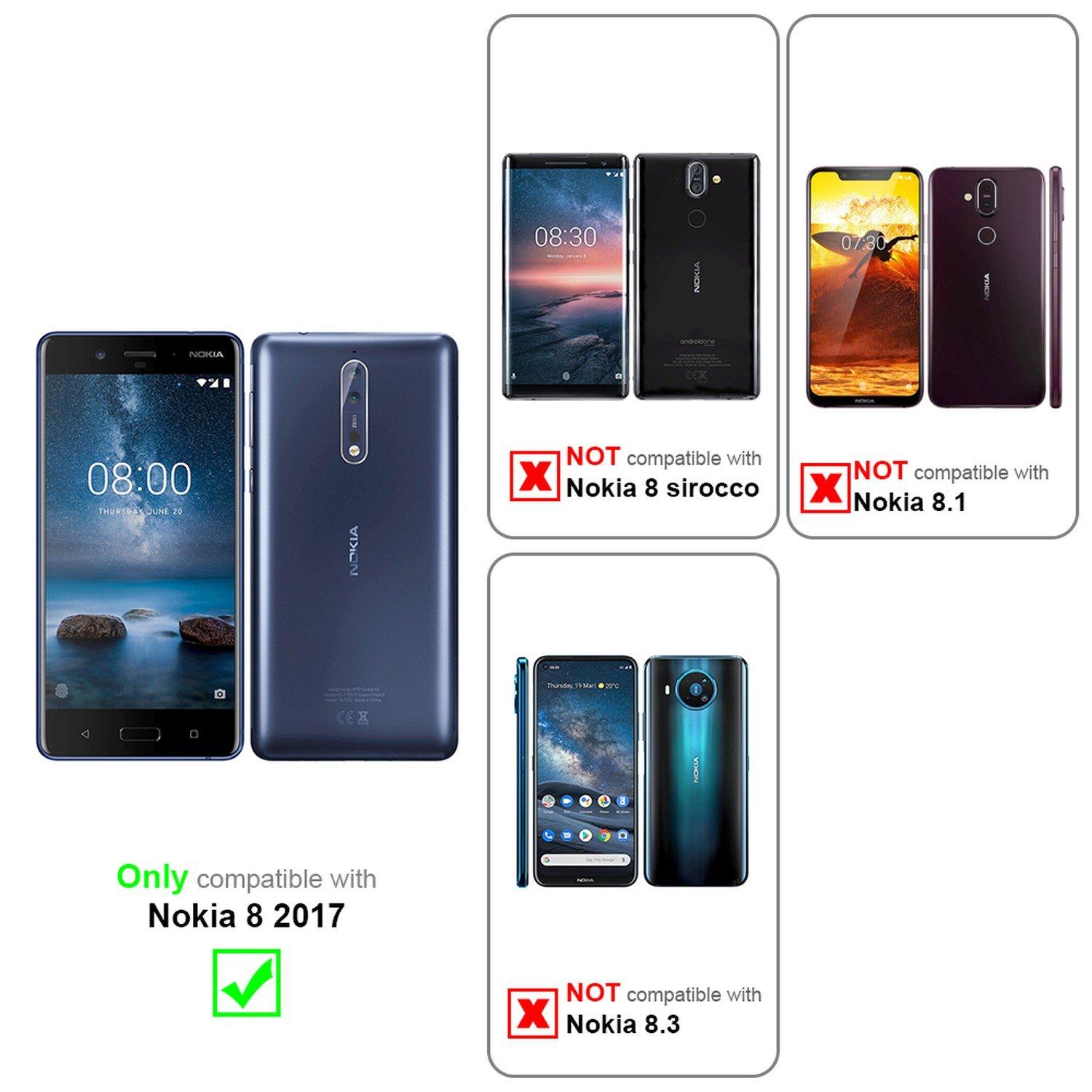 Cadorabo  Housse compatible avec Nokia 8 2017 - Coque de protection en silicone TPU flexible 