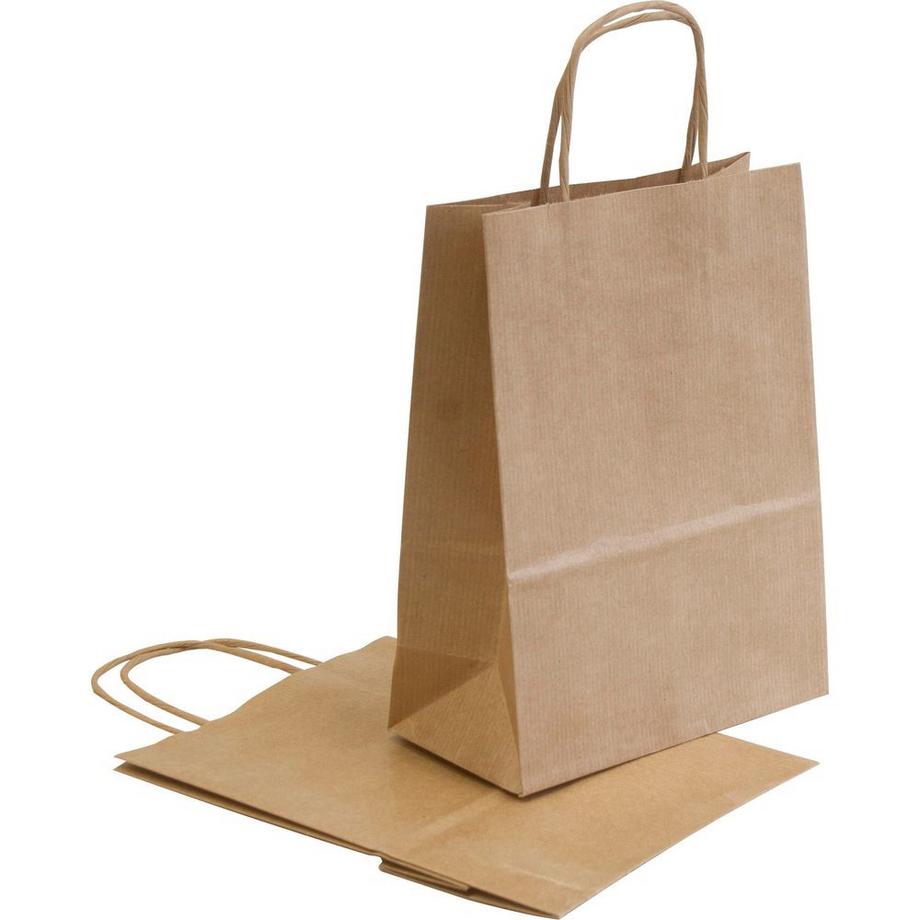 NEUTRAL  NEUTRAL Tragtaschen Allegra natur SDS16-AVN Kraft,110g, 16x8x21cm 25 Stk. 