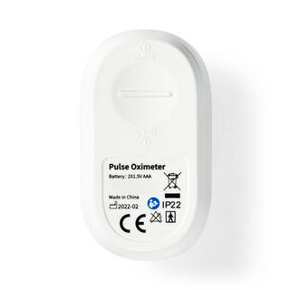 Nedis  SmartLife-Sauerstoffmessgerät | Bluetooth | OLED-Display | Akustischer Alarm / Perfusionsindex / Pulsfrequenz / Hochpräzisionssensor / Bewegungsinterferenz / Sauerstoffsättigung (SpO2) | Weiß 