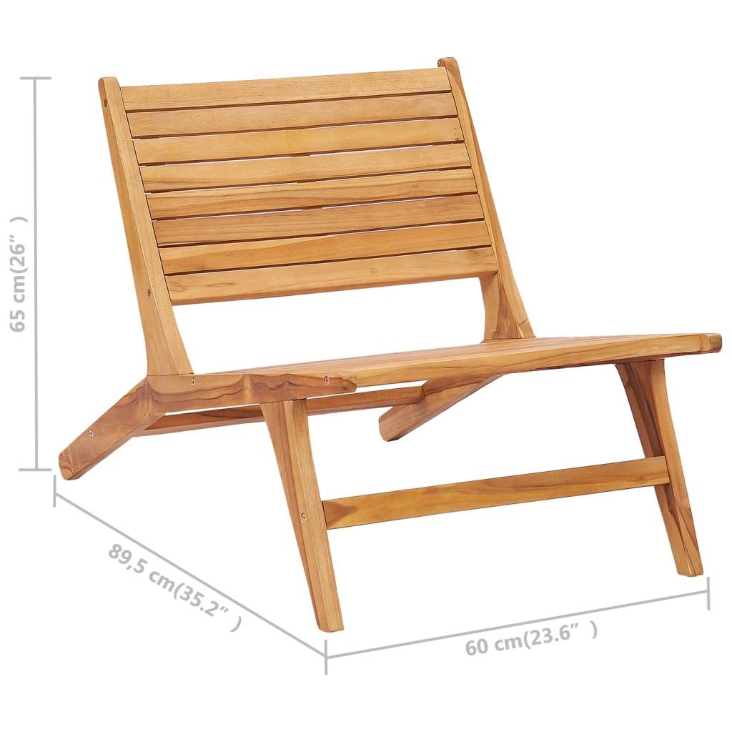 VidaXL Chaise de jardin bois  