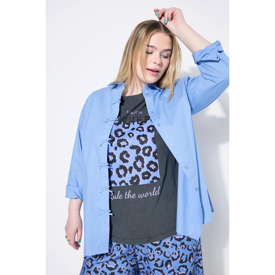 Studio Untold Camicia Boxy Shape Maniche Lunghe Fiocchi  