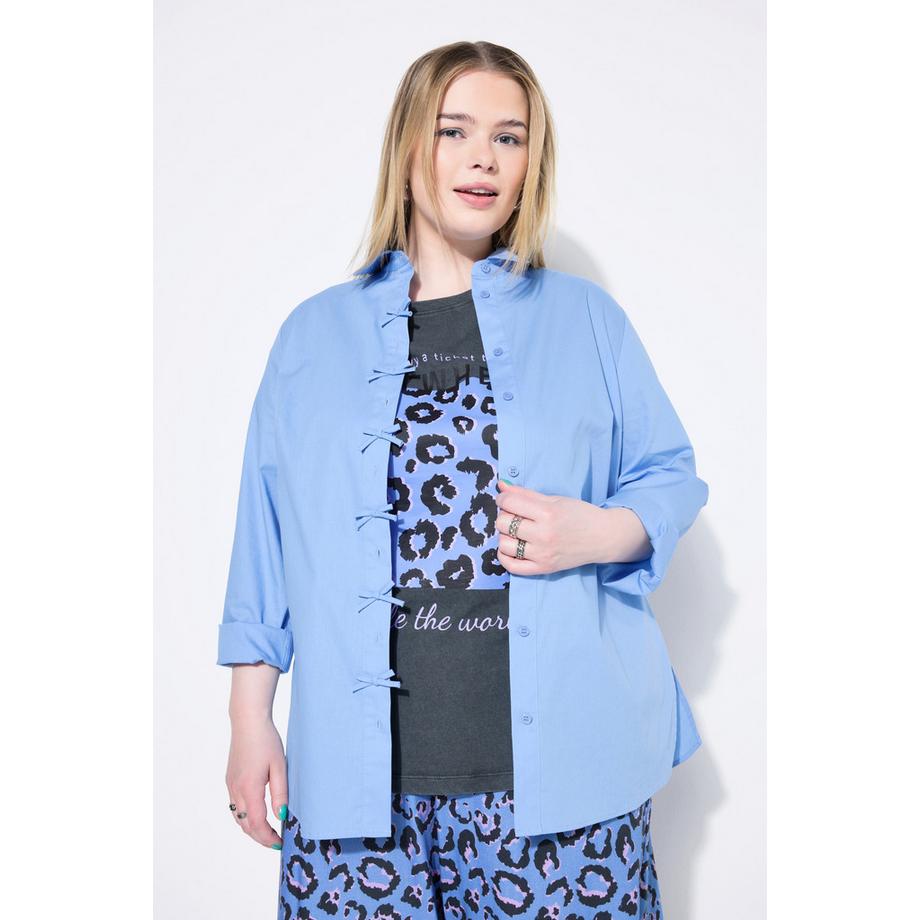 Studio Untold Camicia Boxy Shape Maniche Lunghe Fiocchi  