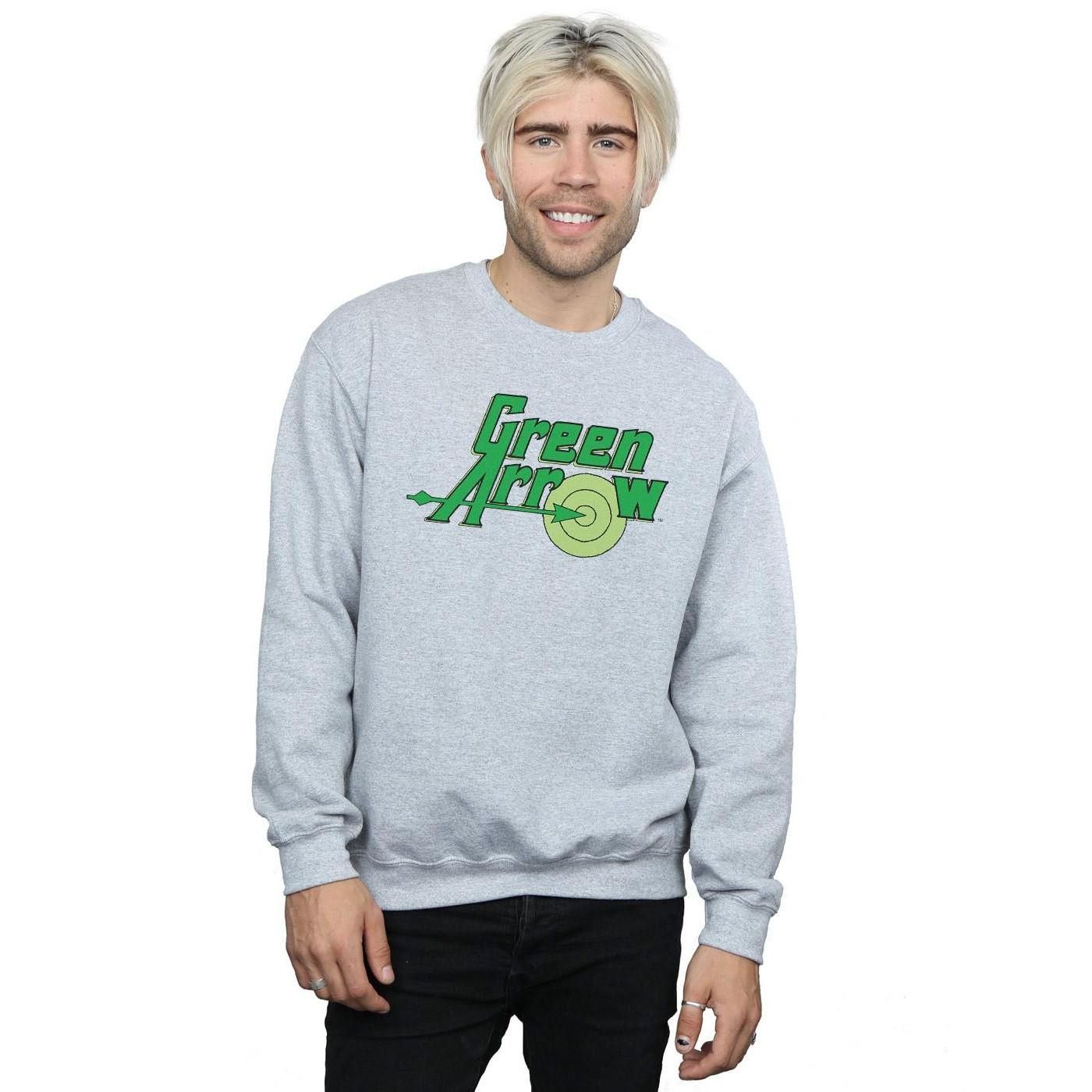 DC COMICS  Green Arrow Text Logo Sweatshirt 