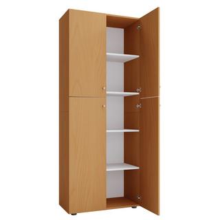 VCM Armoire de bureau Livres Classeurs Armoire de classement Meuble de bureau Armoire Lona 5 portes battantes  