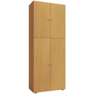 VCM Büroschrank mit 5 Fächern | moderner Aktenschrank mit Drehtüren | Maße ca. B. 70 x H. 184 x T. 40 cm – Lona 5-Fach  