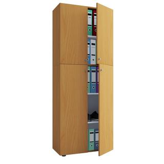 VCM Armoire de bureau Livres Classeurs Armoire de classement Meuble de bureau Armoire Lona 5 portes battantes  