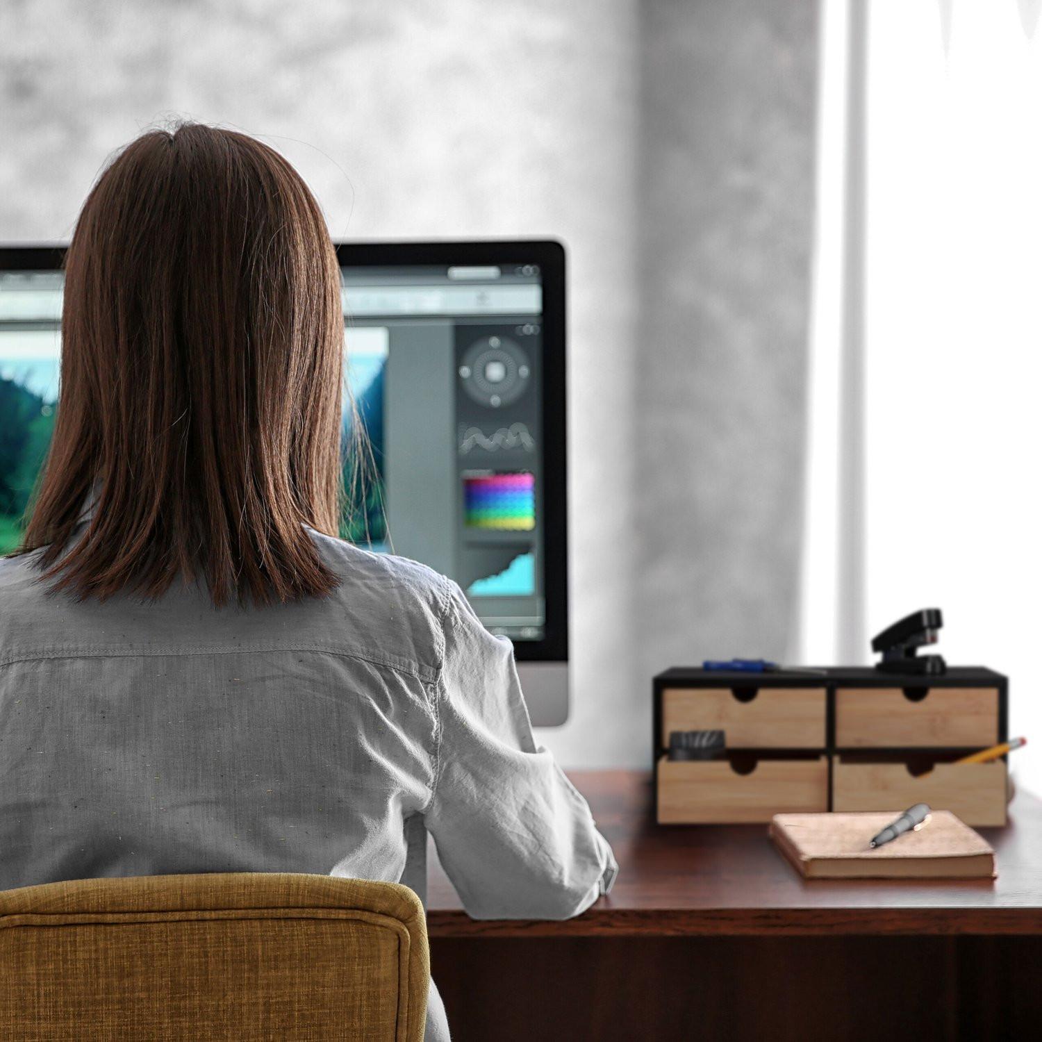 Northix Schreibtischorganisation mit 4 Schubladen  