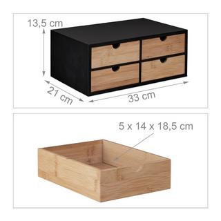 Northix Schreibtischorganisation mit 4 Schubladen  