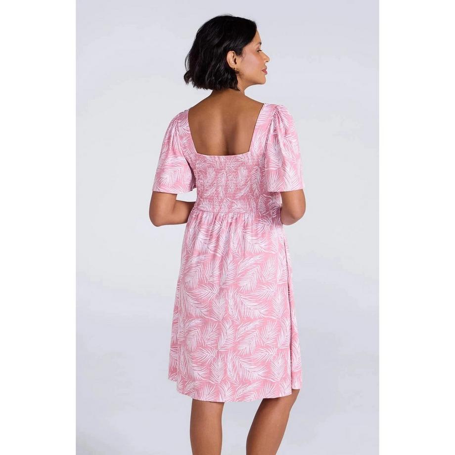 Mountain Warehouse Hydra Gesmocktes Kleid mit Palmblattmuster  