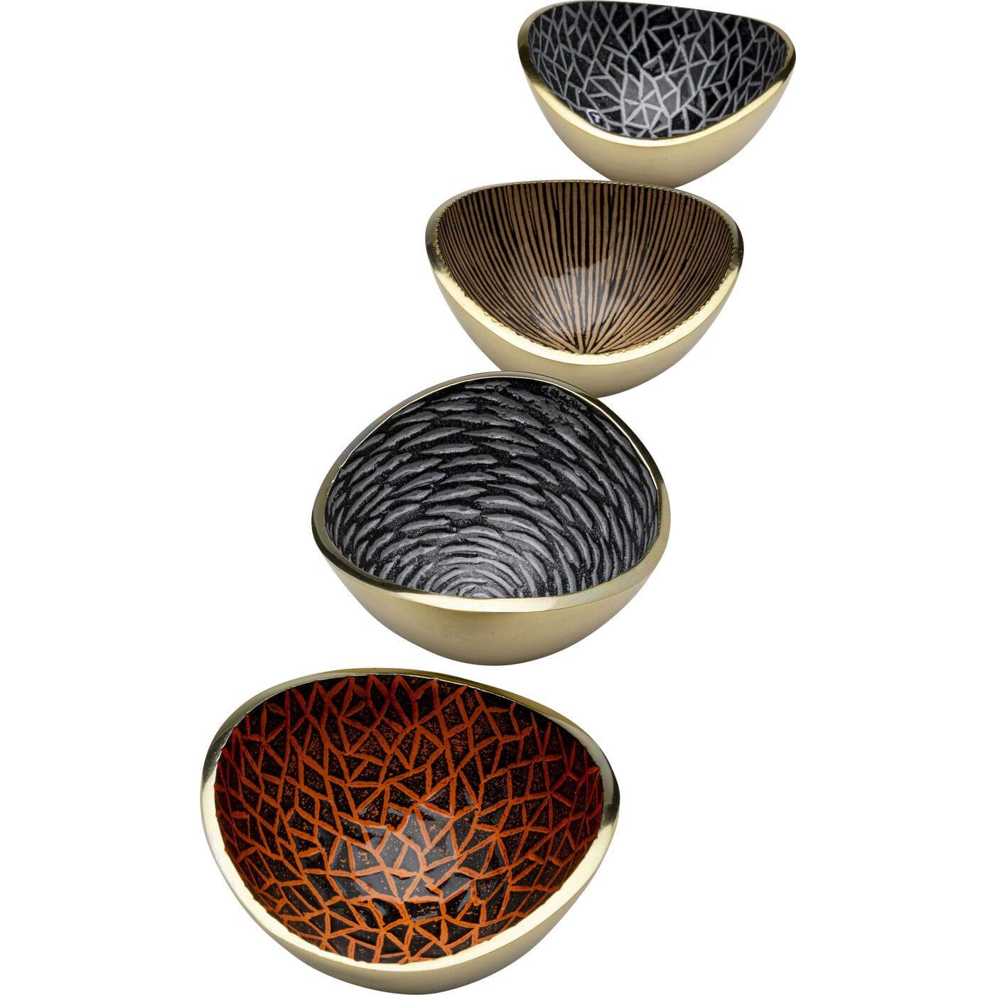 KARE Design Ciotola decorativa Samba Colore Crackle (set da 4)  