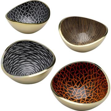 Bol décoratif Samba Colore Crackle (lot de 4)