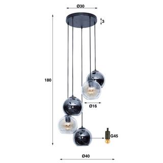 mutoni Suspension Bubbles bicolore à gradins 5L  