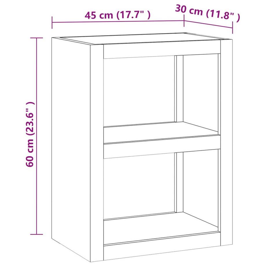 VidaXL Table d'appoint bois  