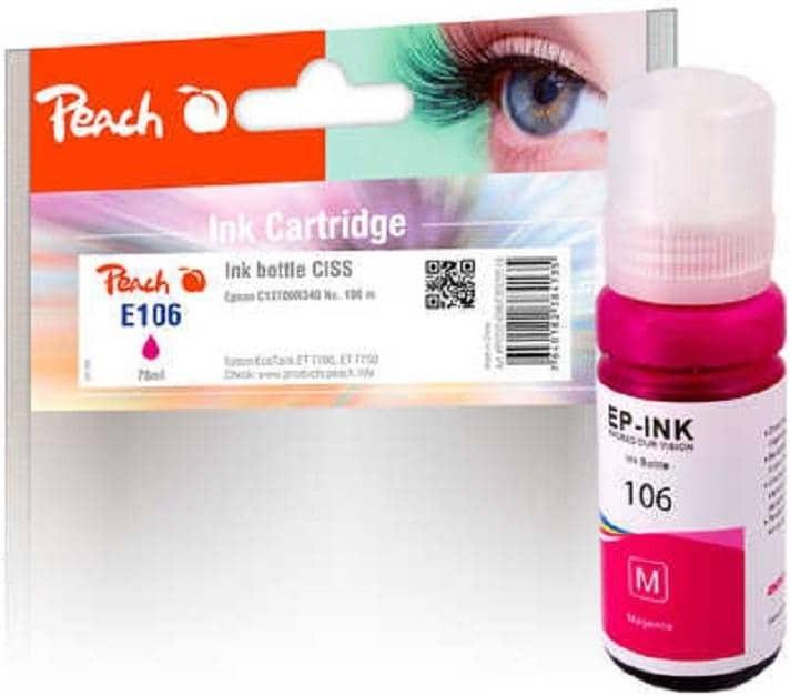 Peach  Tinte Epson 106, C13T00R340 70 ml, magenta 