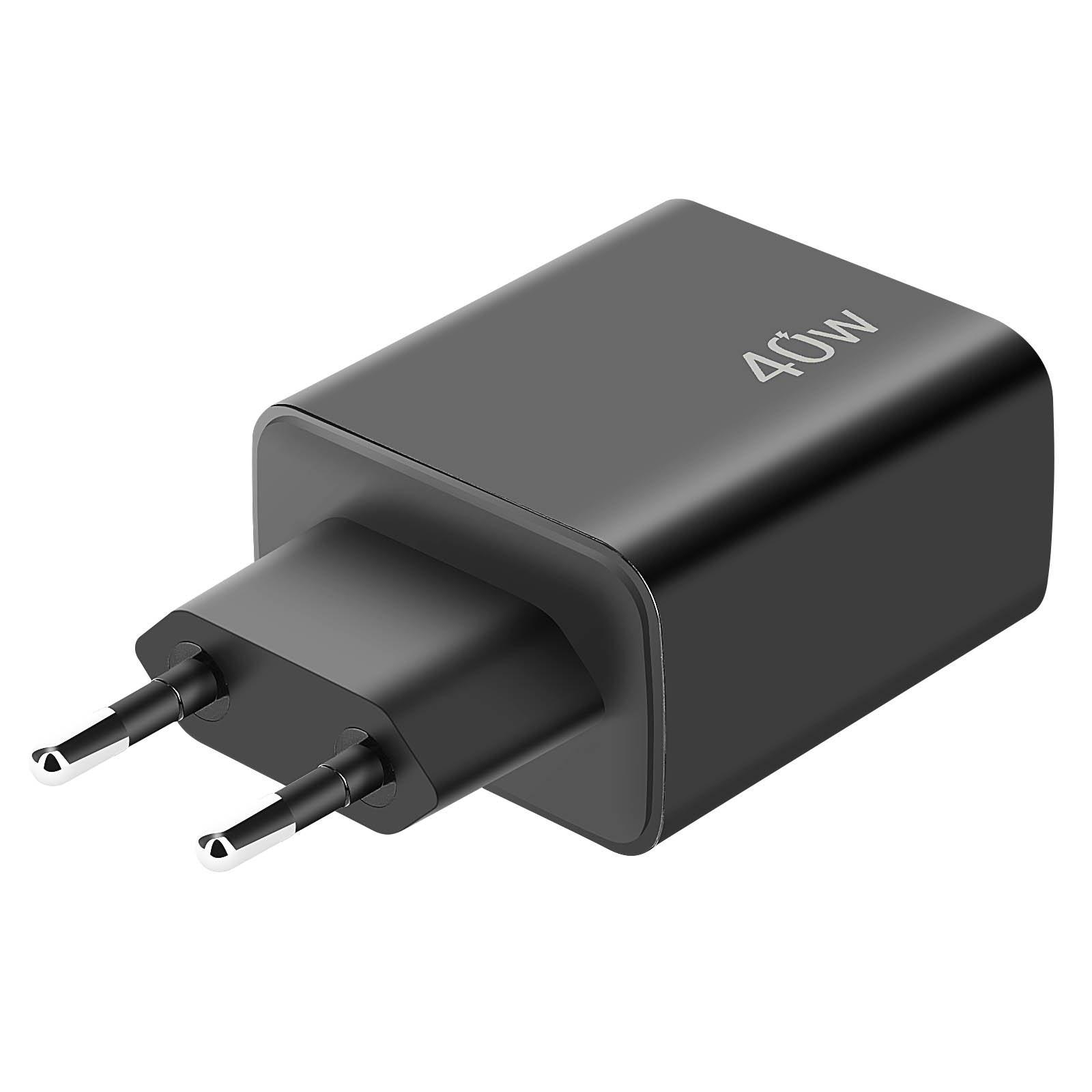 Avizar  Chargeur secteur USB + 2x USB-C LinQ 40W 