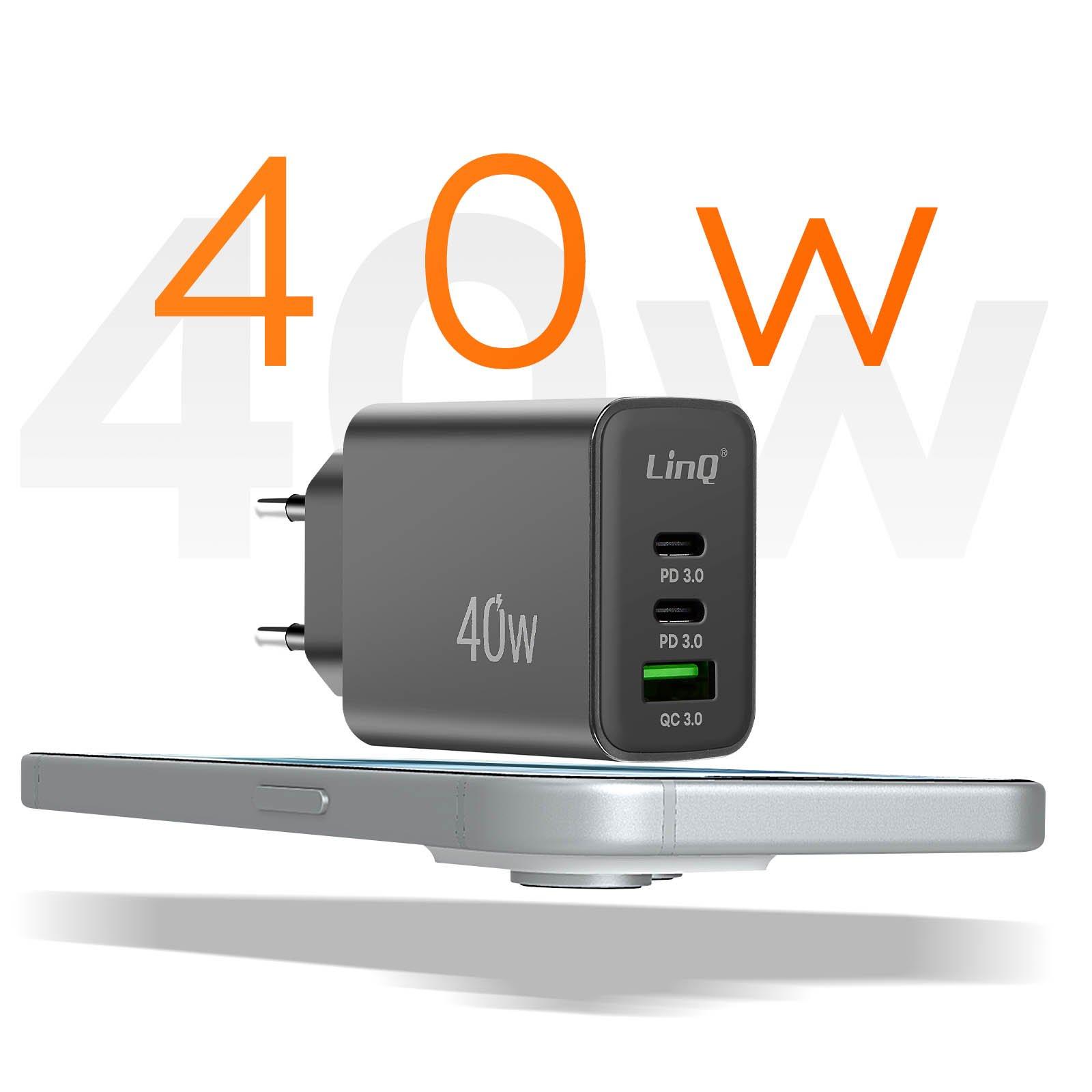 Avizar  USB + 2x USB-C 40W Netzteil LinQ 